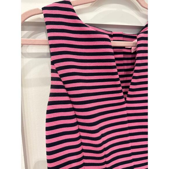 Lilly Pulitzer Brielle Hotty Pink & Ottoman Stripe Dress, S - Picture 5 of 8